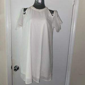 White Cold Shoulder summer dress
